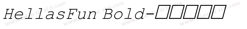 HellasFun Bold字体转换